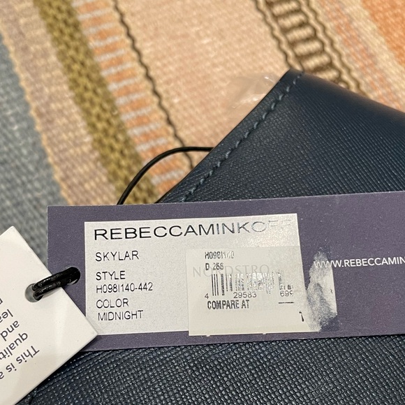 Rebecca Minkoff Midnight Blue Studded Saddle Bag - Picture 11 of 14